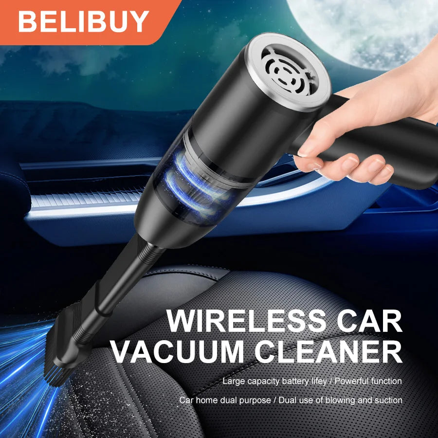 Wireless Handheld Vacuum Cleaner - High Power Portable Car & Home Cleaner with HEPA Filter
