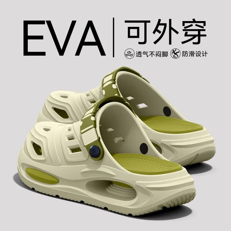 Men's Breathable EVA Clogs - Non-Slip Beach & Garden Sandals