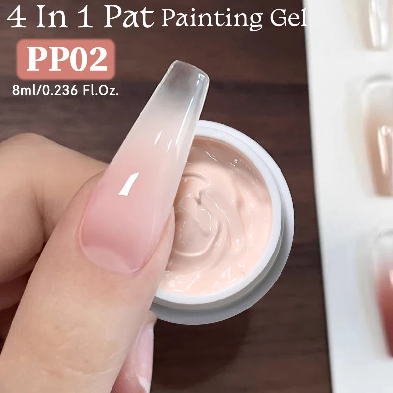 UR Sugar Nude Pink 4-in-1 Pat Gel – Gradient, Stamping, Painting & Liner | UV/LED | 8ml
