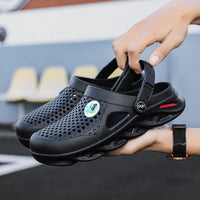 Men's Platform Clogs | Anti-Slip Waterproof Sandals for Beach, Garden & Casual Wear