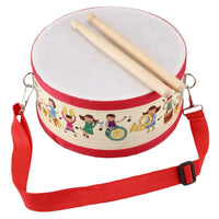 Tambor de Madera Educativo para Niños - Instrumento Musical Infantil Bebés