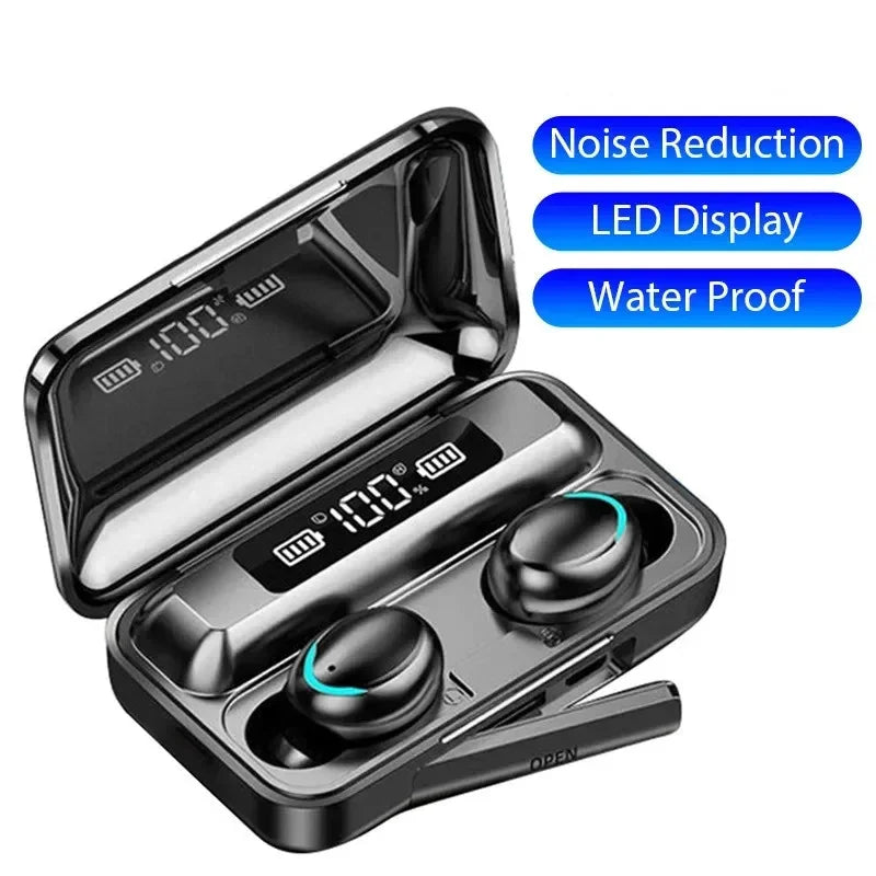F9 TWS Wireless Earbuds | Bluetooth 5.0 with ANC, LED Display & Waterproof Case