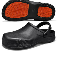Men's Non-Slip Rubber Clogs | Waterproof Chef & Kitchen Work Shoes