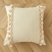 Moroccan Style Tassel Cushion Cover 45x45cm | Geometric Boho Sofa Pillow Case
