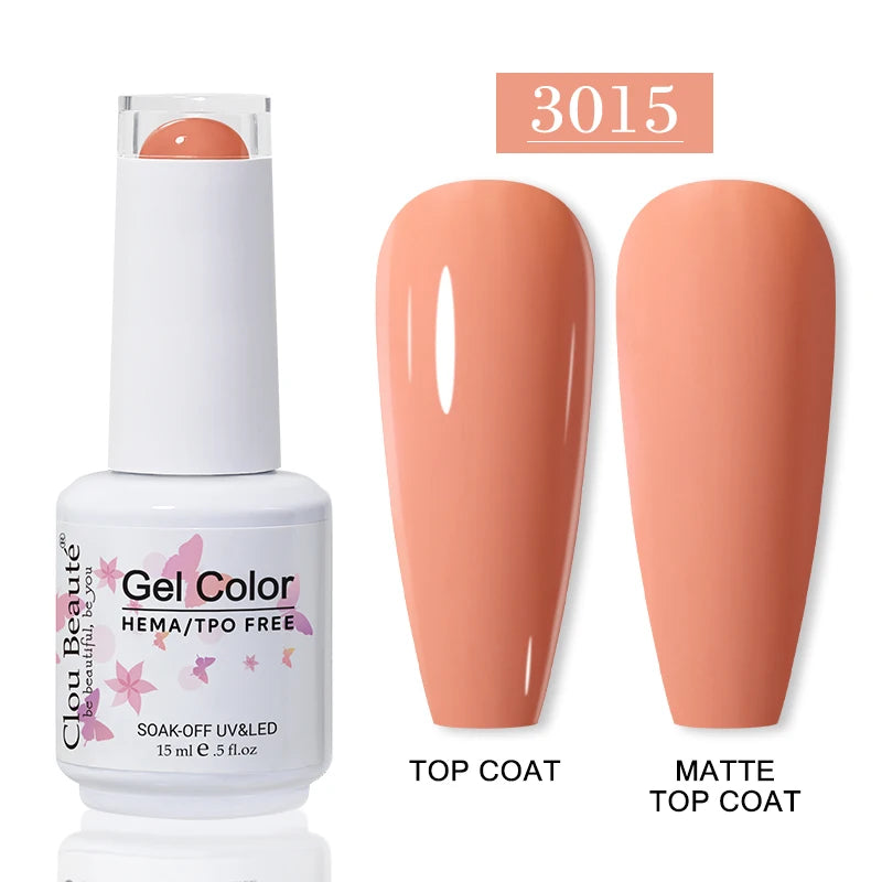 No-Wipe Top Coat & Sticky Base Coat UV Gel Polish — Long-Lasting, MSDS Certified, 15ml