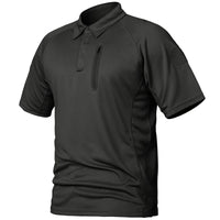 Men's Tactical Polo Shirt — Lightweight, Quick-Dry with Zip Pocket | Outdoor & Golf