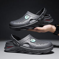 Men's Platform Clogs | Anti-Slip Waterproof Sandals for Beach, Garden & Casual Wear