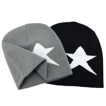 Y2K Letter Knitted Beanie | Unisex Winter Skullcap for Men & Women – Hip Hop Street Style
