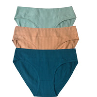Set de 3 Panties de Algodón - Ropa Interior de Talle Bajo M-XL
