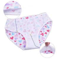 Girls 100% Cotton Cartoon Briefs 12-Pack | Sizes 1–12 Years | Mixed Colors