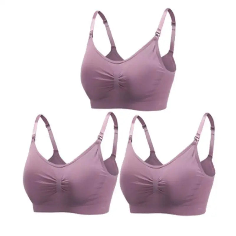 Nursing Bras for Breastfeeding Women – 3-Pack Seamless Maternity Bra (S–4XL)