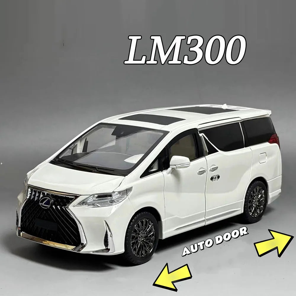 Modelo Auto Lexus LM300 MPV 1:18 Aleación Diecast - Con Luz, Música y Pull Back Regalo Niños