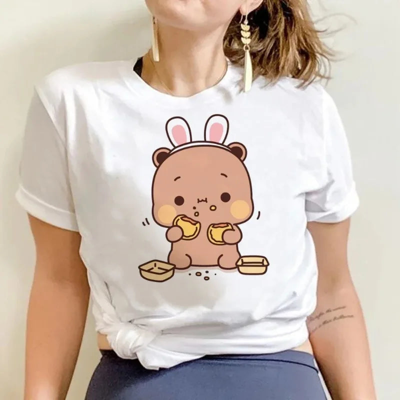 Women's Bubu Dudu Y2K T-Shirt - Harajuku Anime Streetwear