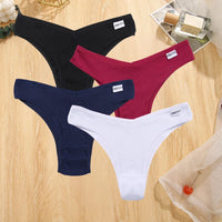 Set de 4 Panties de Algodón Talle V para Mujer