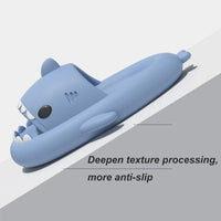 Fashion Women Shark Slippers Removable Fins Slides Indoor EVA Light Sandals Beach Couple Outside Men Shark Flip Flops