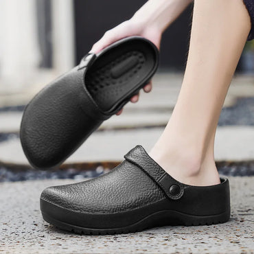 Litfun Men's Waterproof Clogs | Non-Slip Chef & Garden Shoes | Lightweight EVA Sandals