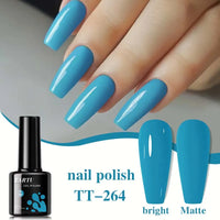 Soak-Off UV/LED Gel Nail Polish — Brown, Orange, Blue, Pink & Green Shades, 8ml