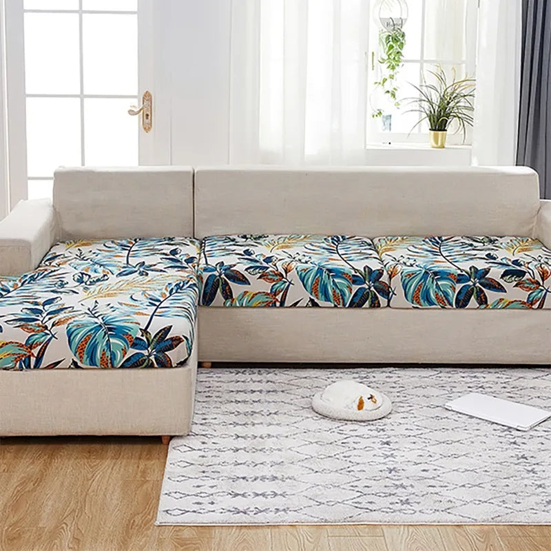 Tropical Leaf Stretch Sofa Covers – Waterproof Outdoor Furniture Protectors