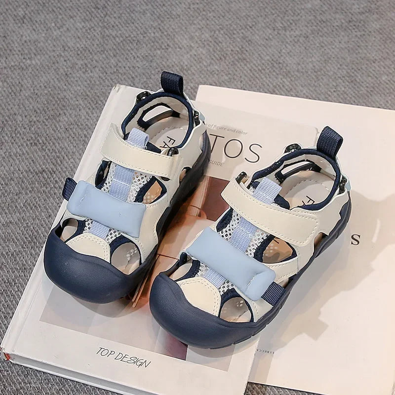 Boys Sport Sandals – Anti-Slip Soft Sole Summer Shoes