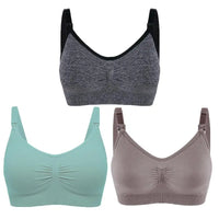 Nursing Bras for Breastfeeding Women – 3-Pack Seamless Maternity Bra (S–4XL)