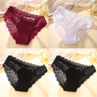 Set 4 Panties Sexy de Encaje con Transparencias - Lencería Elegante