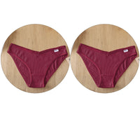 Set de 2 Panties de Algodón Hipoalergénico Talle V Plus M-4XL