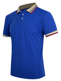 Striped Business Casual Polo Shirt | Men’s Breathable Short Sleeve Top | EU S–XXL