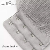 Sostén Sin Costuras FallSweet con Cierre Frontal - Bralette Push Up Sin Aro Cobertura Total