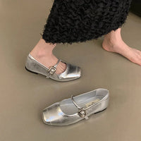 Women's Cute Ballerina Flats - Mary Jane Slip-On Loafers