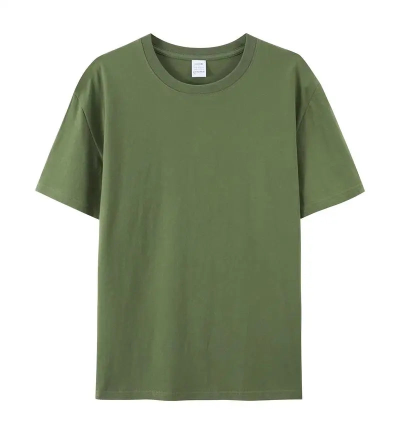 100% Cotton Unisex Plain T-Shirt | Crew Neck, Breathable, Sizes XS–4XL