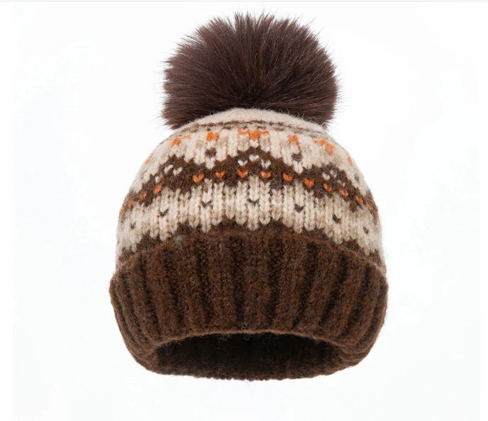 Gorro Slouchy Tejido a Crochet con Pompón - Beanie Artesanal de Invierno para Mujer