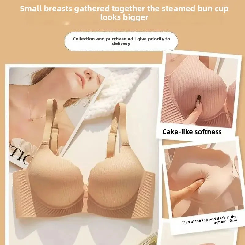 Sostén Push Up Sin Aro para Pecho Pequeño - Relleno Ultra Grueso 6CM Cómodo y Sexy