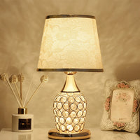 Crystal Table Lamp - Modern Bedroom Lighting