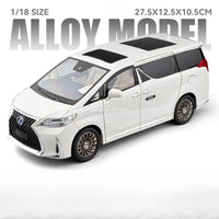 Modelo Auto Lexus LM300 MPV 1:18 Aleación Diecast - Con Luz, Música y Pull Back Regalo Niños