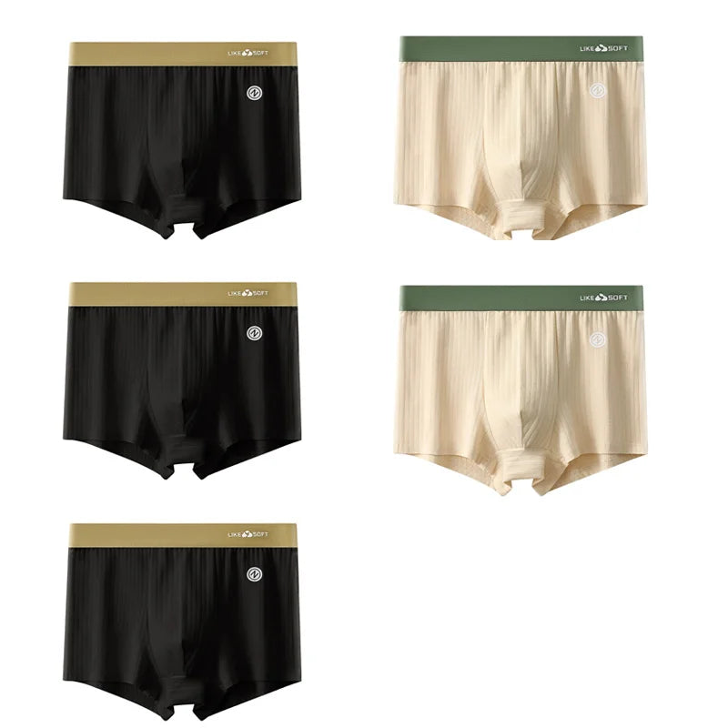 Men's Striped Boxer Shorts 5-Pack | Comfortable Knit Underwear