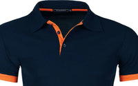 Men's Color Block Polo Shirt – Short Sleeve Casual Summer Top