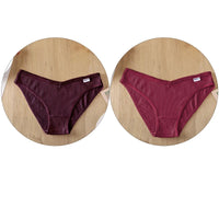 Set de 2 Panties de Algodón Hipoalergénico Talle V Plus M-4XL