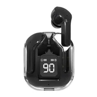 LS T6 ANC TWS Earphones | Bluetooth 5.3 Active Noise Cancelling 20H Battery Fast Charge LED Display Transparent Case