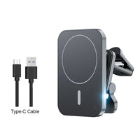 Magnetic Car Wireless Charger For iPhone 12 13 14 15 Pro Max Mini Magnetic Car Phone Holder Stand Mount Fast Charging Station