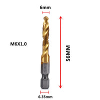 HSS Titanium Metric Tap Drill Bits Set | M3–M10 Thread Taps