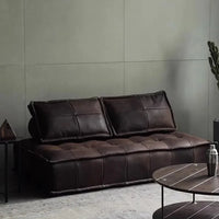 Nordic Luxury Modular Sectional Sofa - Designer Square Lazy Puffs