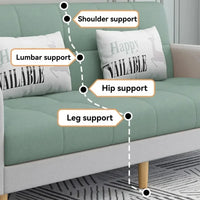 Convertible Sofa Bed - Foldable 3-Seater with Hidden Storage