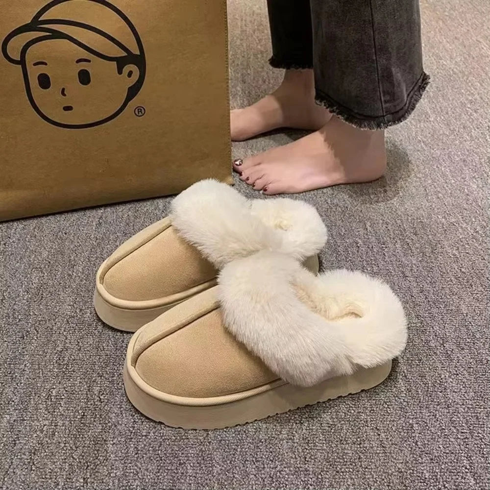 Winter Fashion shoes women slippers Autumn and Winter Indoor EVA Thick Sole Anti-Slip Warm Unisex Slippers Use Indoor Outdoor