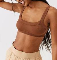 Women's Ribbed Knit Tube Crop Top