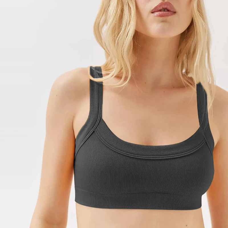 Women's Ribbed Knit Tube Crop Top