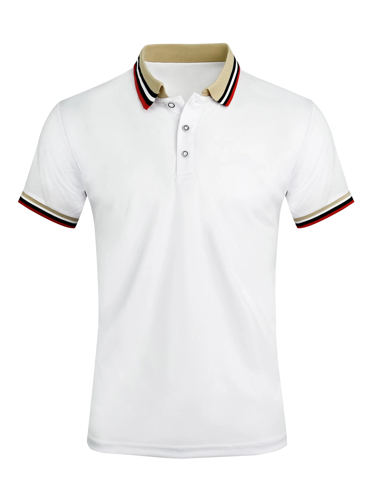 Striped Business Casual Polo Shirt | Men’s Breathable Short Sleeve Top | EU S–XXL