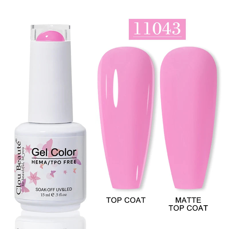 No-Wipe Top Coat & Sticky Base Coat UV Gel Polish — Long-Lasting, MSDS Certified, 15ml