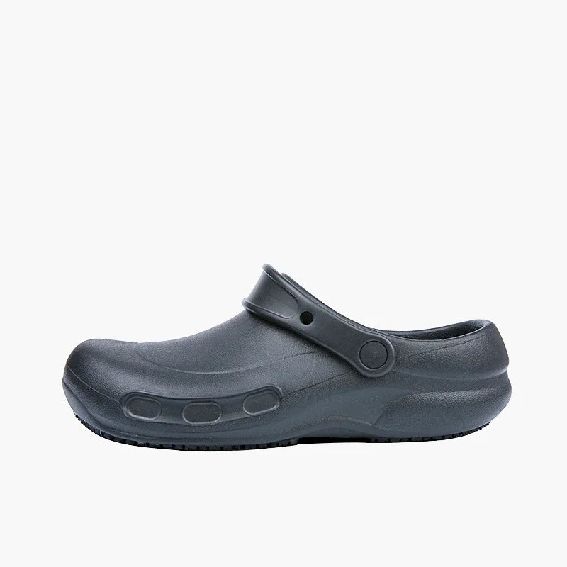 High Quality EVA sandals Men Chef Shoe Non-slip Waterproof Oil-proof Hotel Kitchen Work Shoes Men Clogs Garden Safety Shoe Black