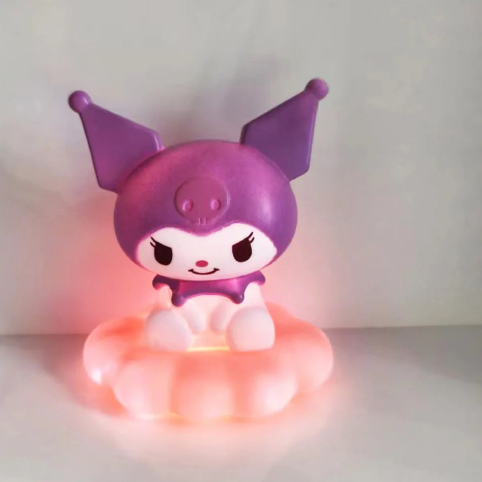 Lámpara de Mesa Sanrio - Luz Nocturna de Kuromi, Cinnamoroll y Pochacco Estilo Japonés