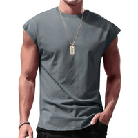 Men's Loose Sleeveless Tank Top – Breathable Casual Vest | Round Neck | Summer Sport & Streetwear